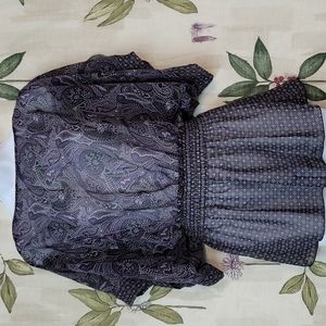 Sheer Purple Blouse Miley CYRUS Max Azira